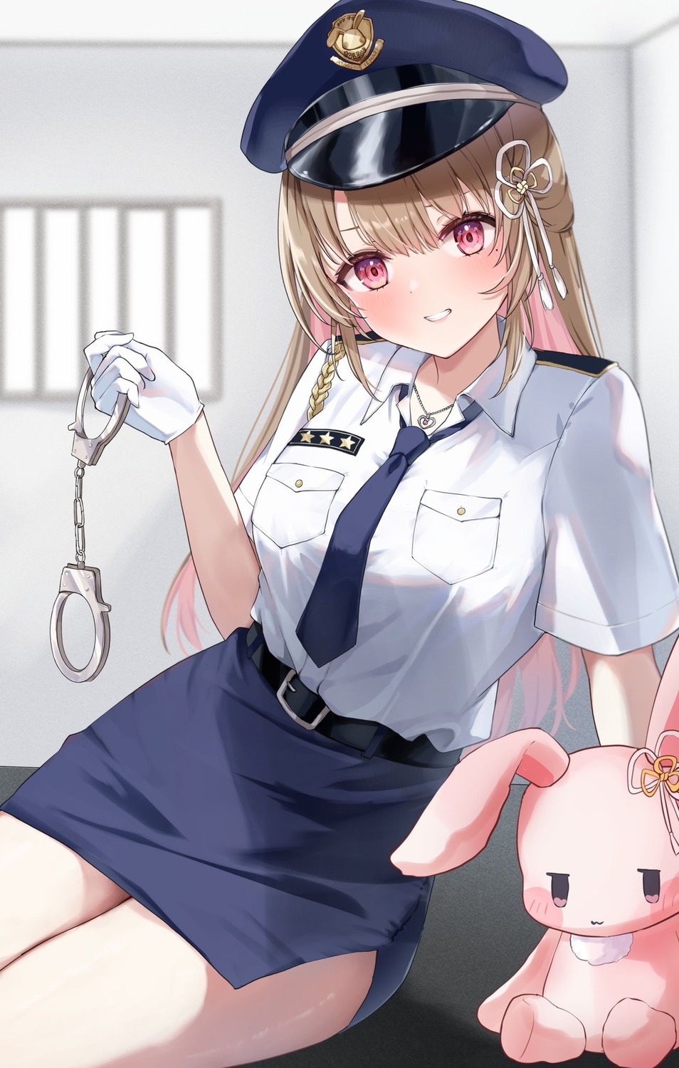ayaginu_temari, isekai_tensei_shite_v_ni_narimashita, police_uniform, yoshinon_(yoshinon_kotori)