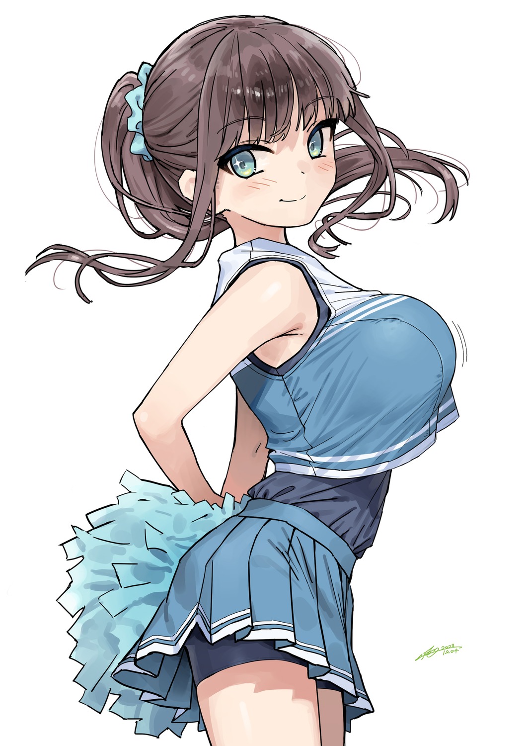 bike_shorts, cheer-chan, cheerleader, getsuyoubi_no_tawawa, kaedeko_(kaedelic)