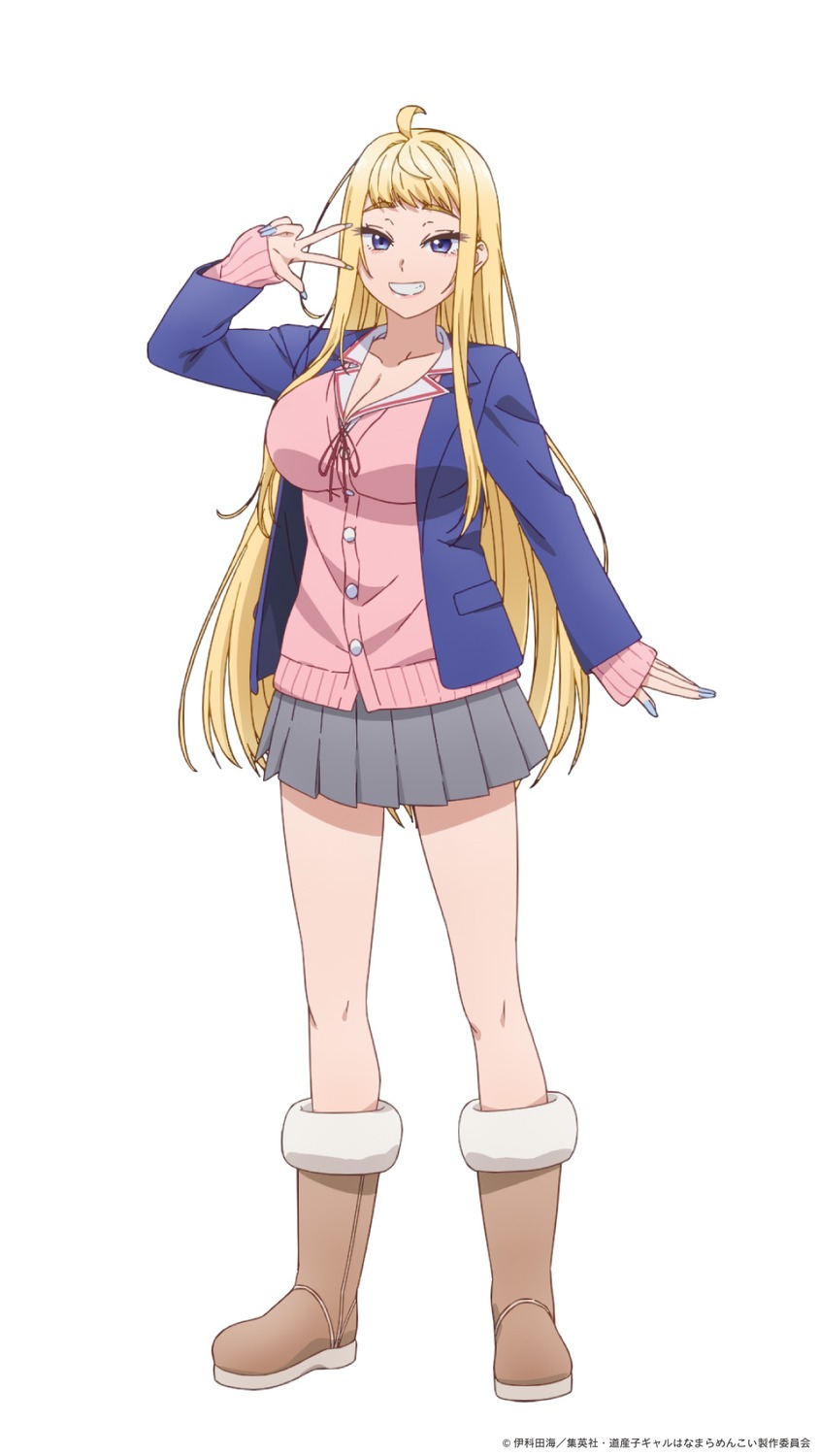 cleavage, dosanko_gal_wa_namara_menkoi, fuyuki_minami, seifuku, sweater, tagme