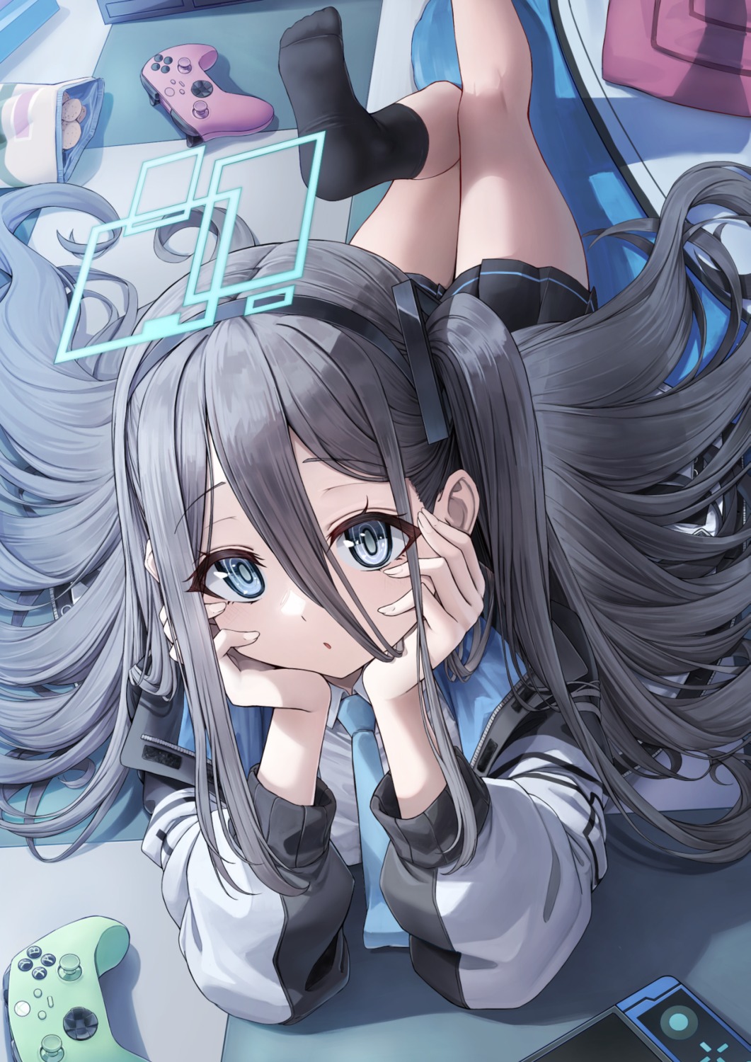 blue_archive, chirang, halo, seifuku, tendou_aris