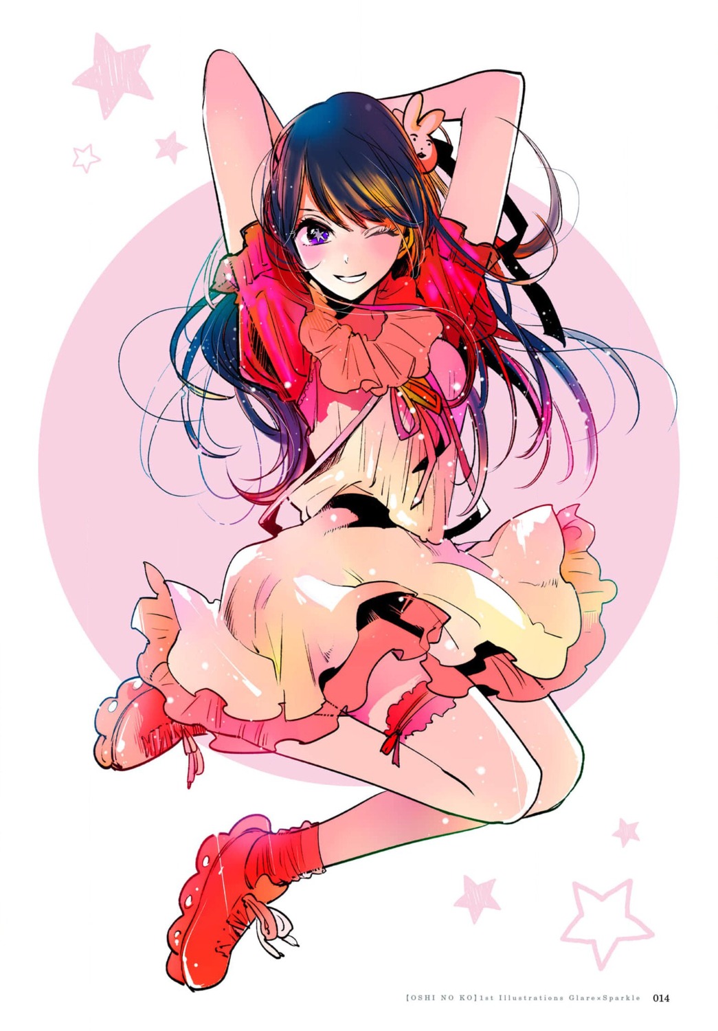 [oshi_no_ko], dress, garter, hoshino_ai, yokoyari_mengo