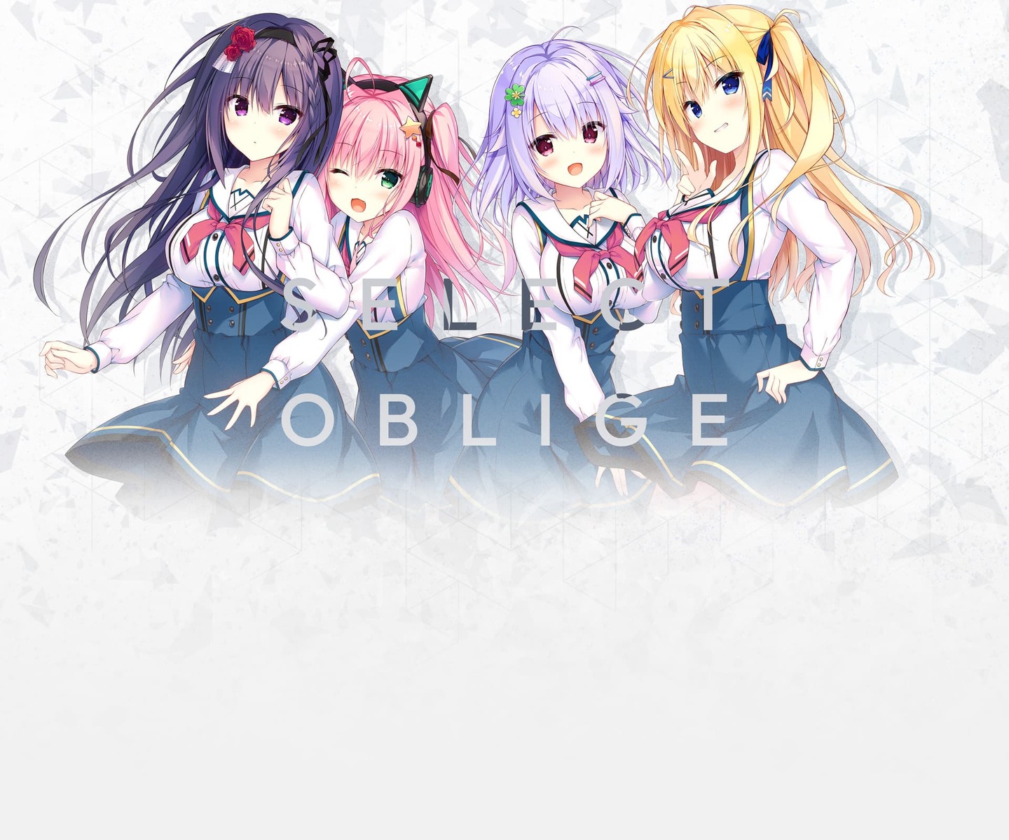 animal_ears, headphones, isshiki_kaname, madosoft, nekomimi, seifuku, select_oblige, skirt_lift
