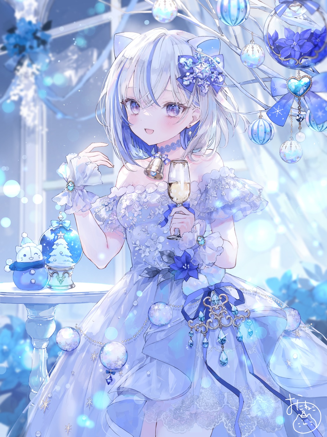 animal_ears, dress, nekomimi, onineko