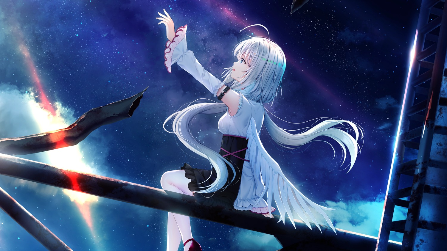 angel, mellow, sky_chord, tagme, wings