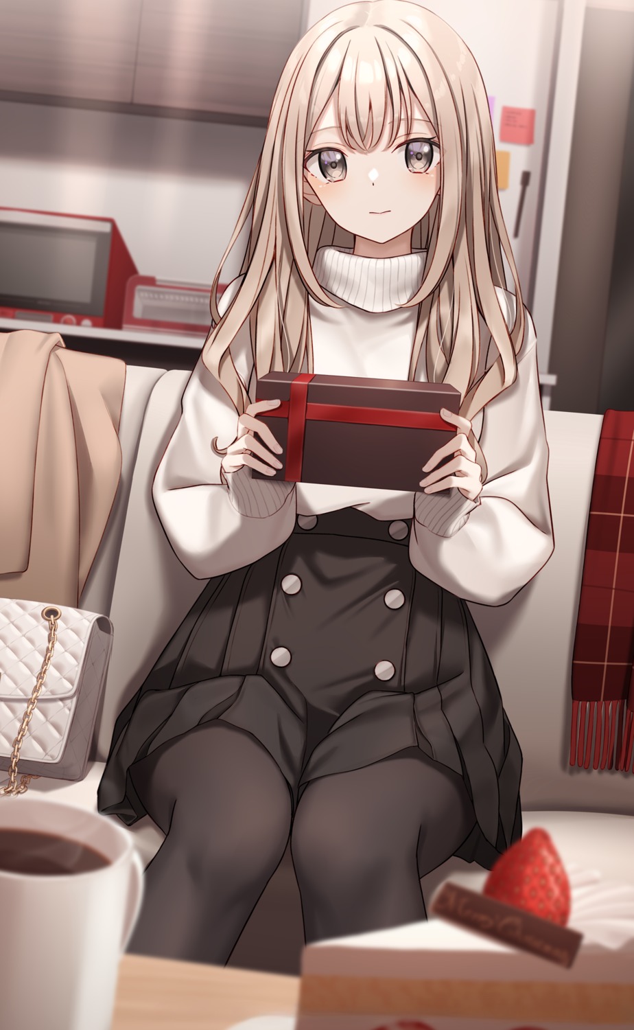 detexted, huyunora, pantyhose, sweater