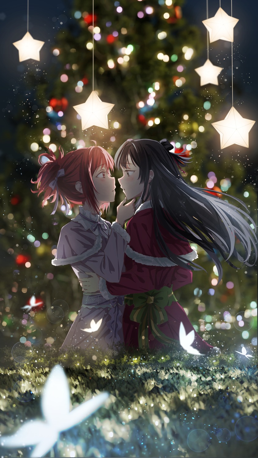 christmas, koori_chikage, nogi_wakaba_wa_yuusha_de_aru, tagme, takashima_yuuna, yuri, yuuki_yuuna_wa_yuusha_de_aru