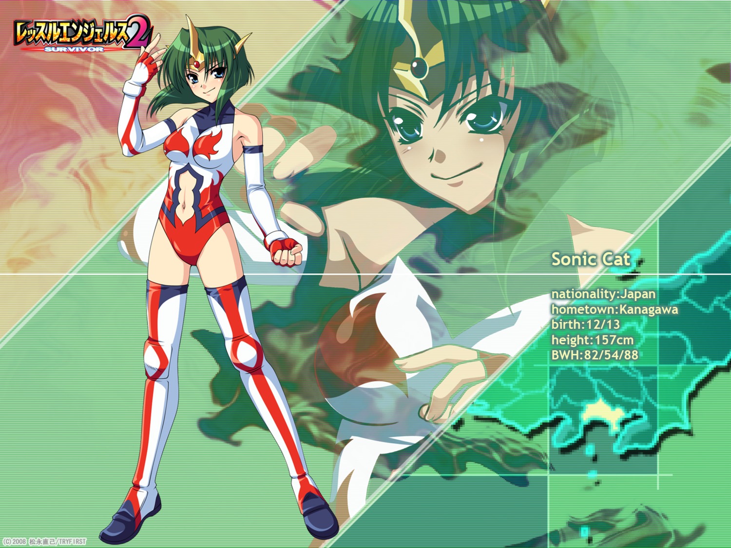 hal, sonic_cat, wallpaper, wrestle_angels, wrestle_angels_survivor_2