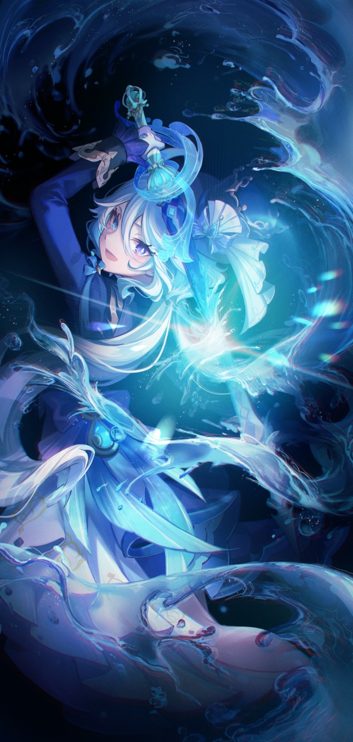 furina, genshin_impact, heterochromia, kyusoukyu, weapon