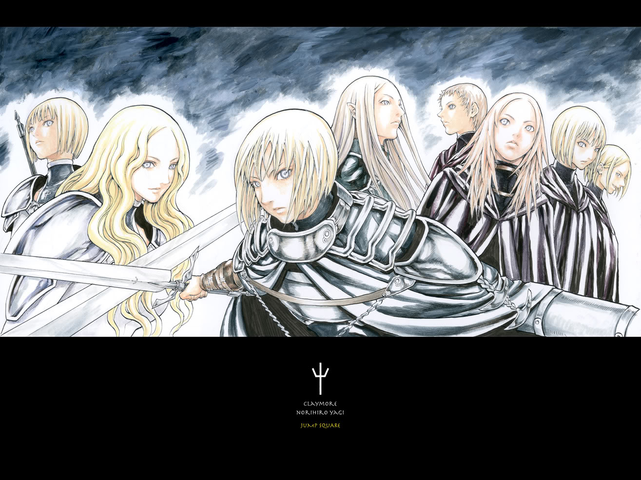 clare, claymore, deneve, helen, irene, miria, teresa, yagi_norihiro