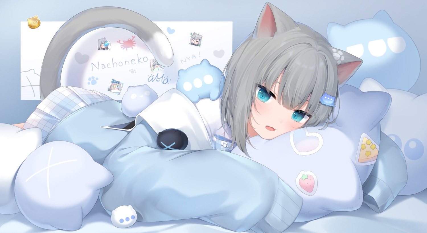 amashiro_natsuki, animal_ears, nacho_(amashiro_natsuki), nekomimi, tail