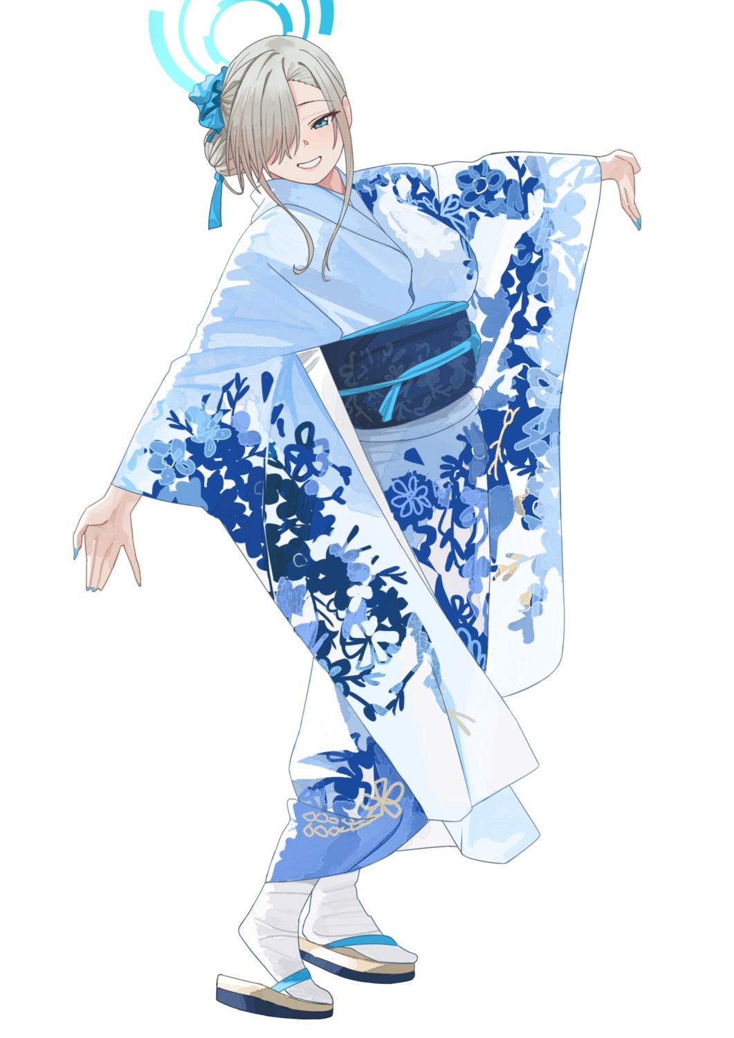 blue_archive, halo, ichinose_asuna, kimono, tnr_(horiko1525)