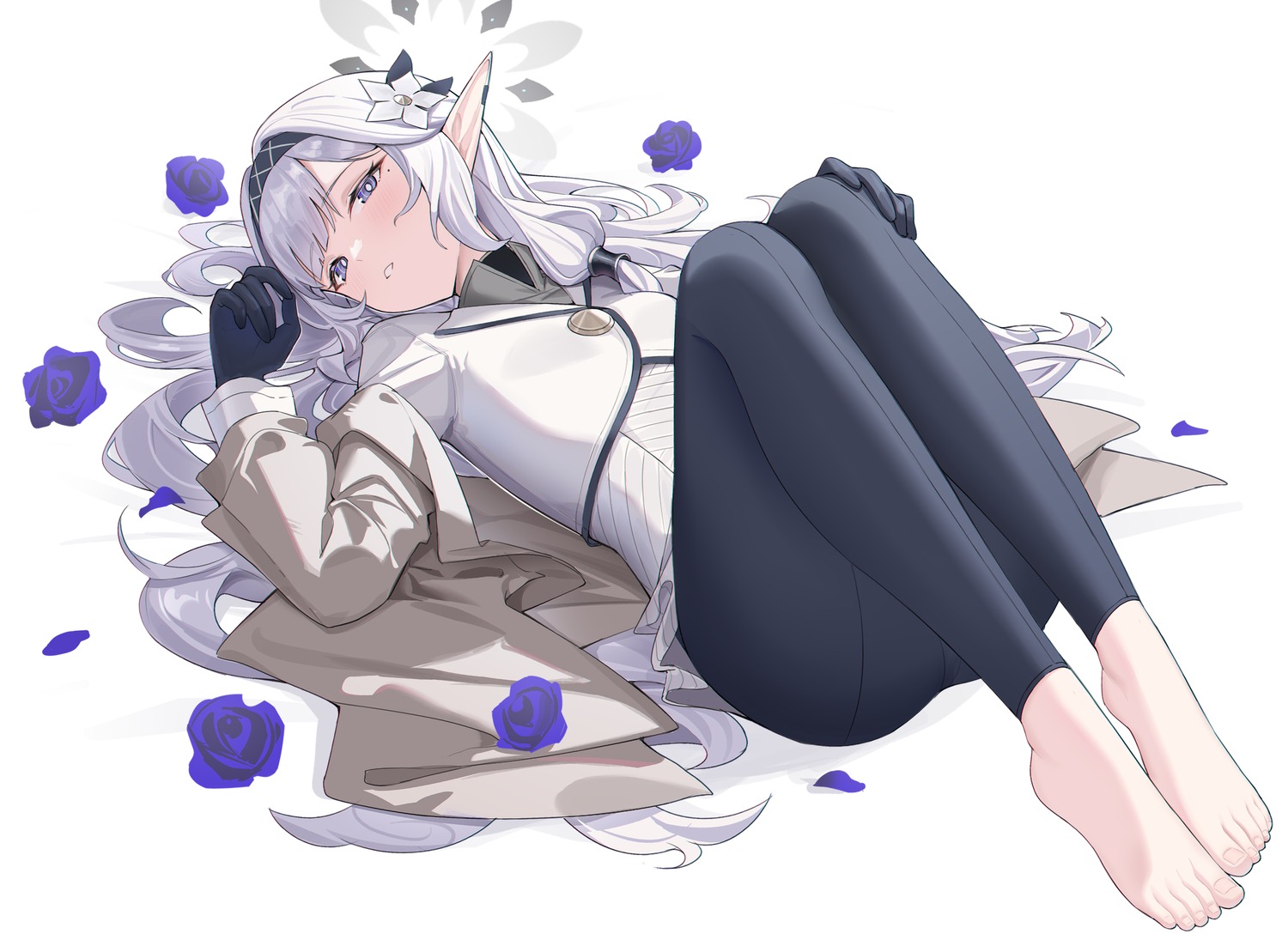 akeboshi_himari, blue_archive, halo, pointy_ears, tamago_(eva1314056), uniform