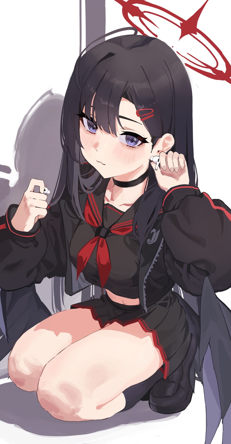 angel, blue_archive, gubbi_on, nakamasa_ichika, seifuku, wings