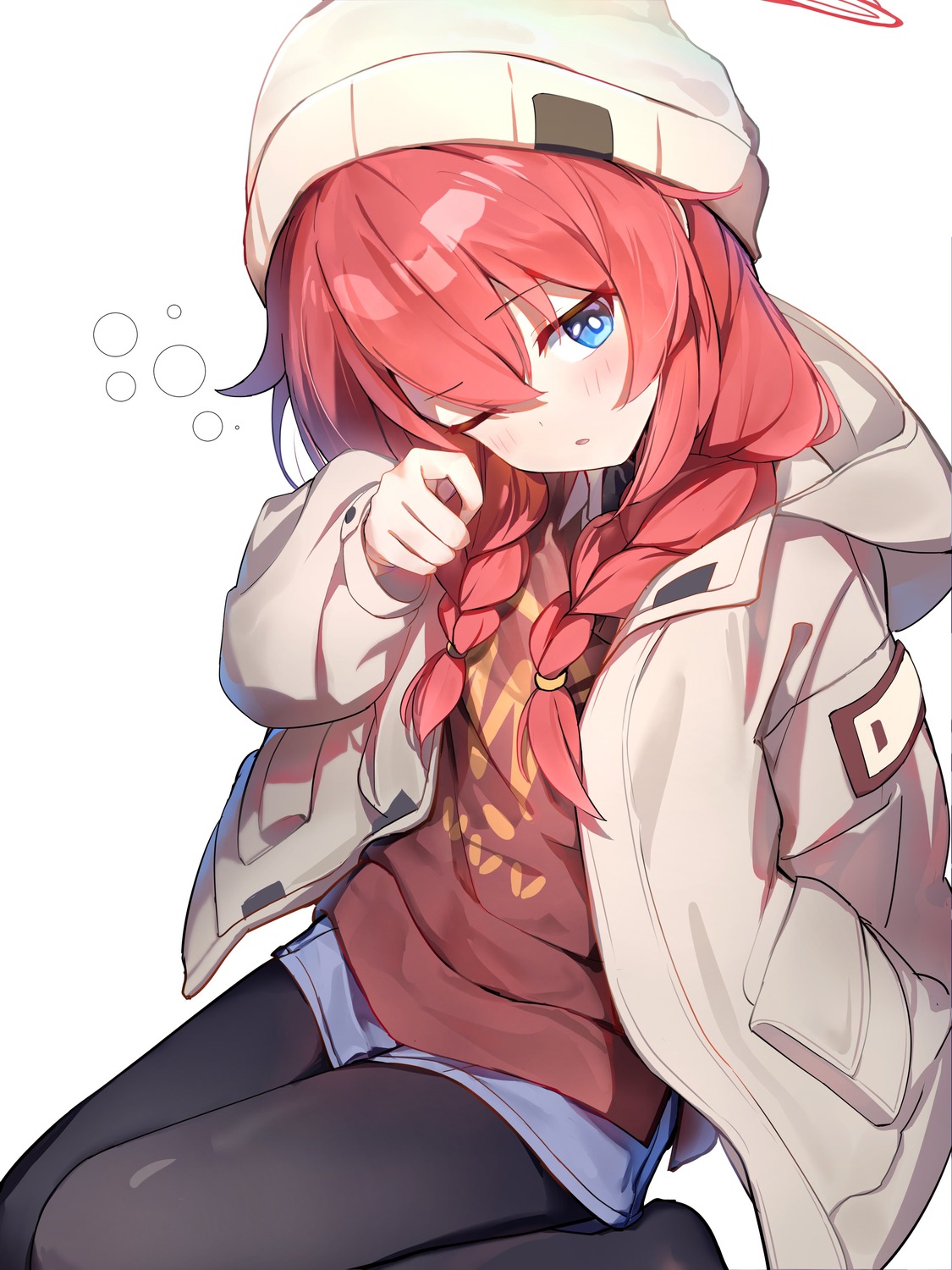 blue_archive, halo, konuri_maki, pantyhose, sweater, yamada_auto