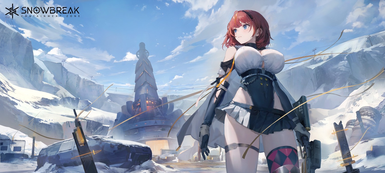 garter, gun, skirt_lift, snowbreak:_containment_zone, tess_kotkin, thighhighs