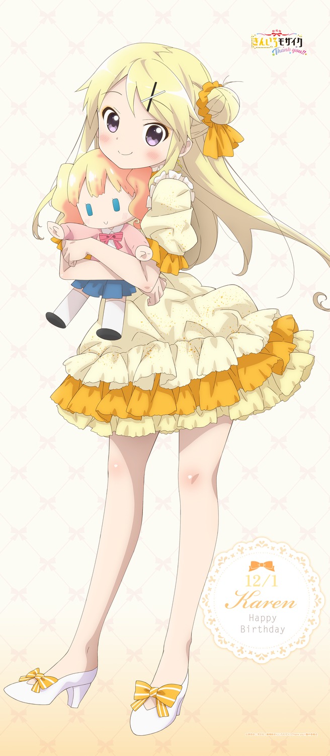 alice_cartelet, chibi, dress, heels, kin-iro_mosaic, kujou_karen, seifuku, sweater