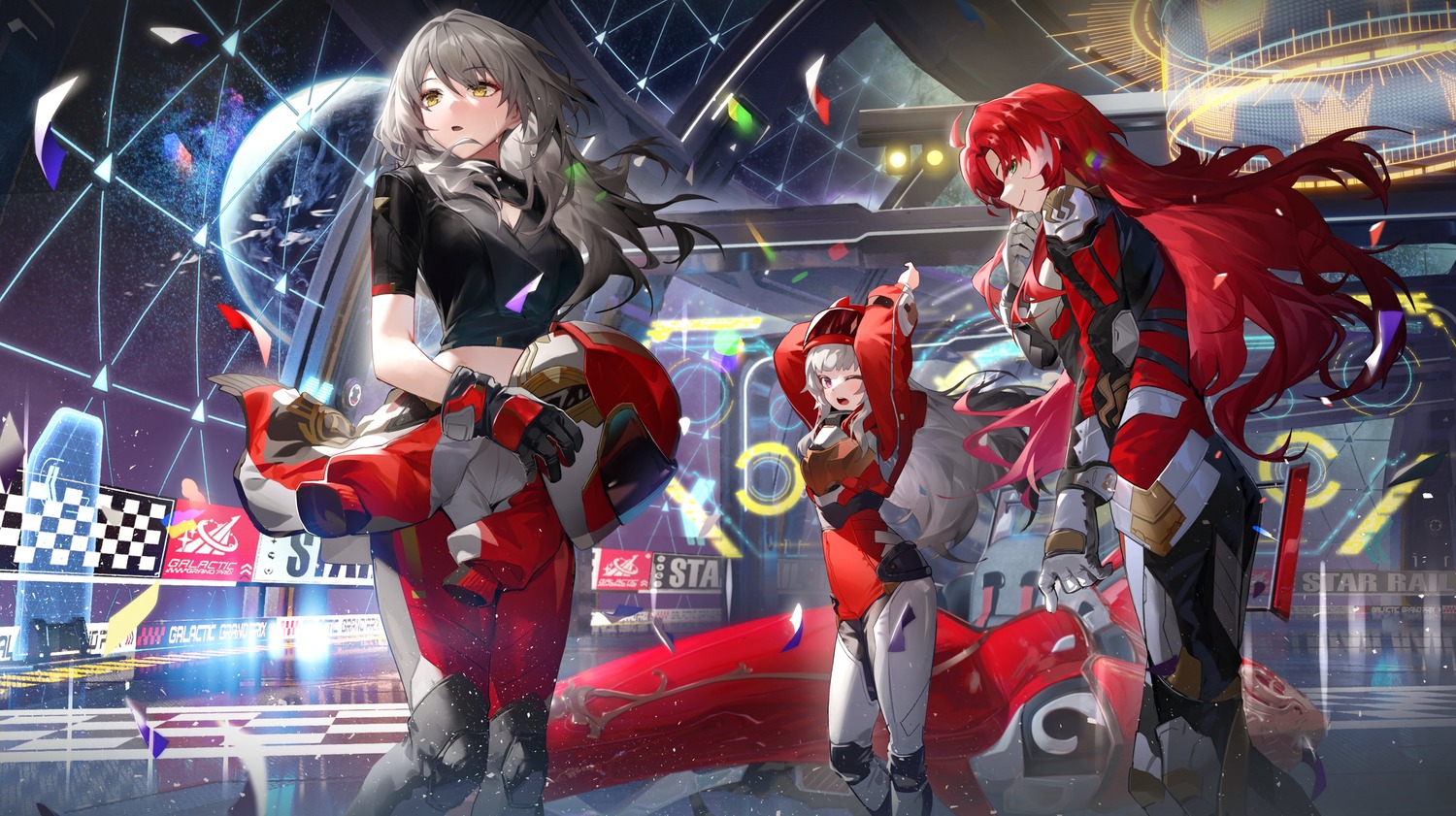 argenti, bodysuit, clara_(honkai:_star_rail), honkai:_star_rail, kawa683, stelle