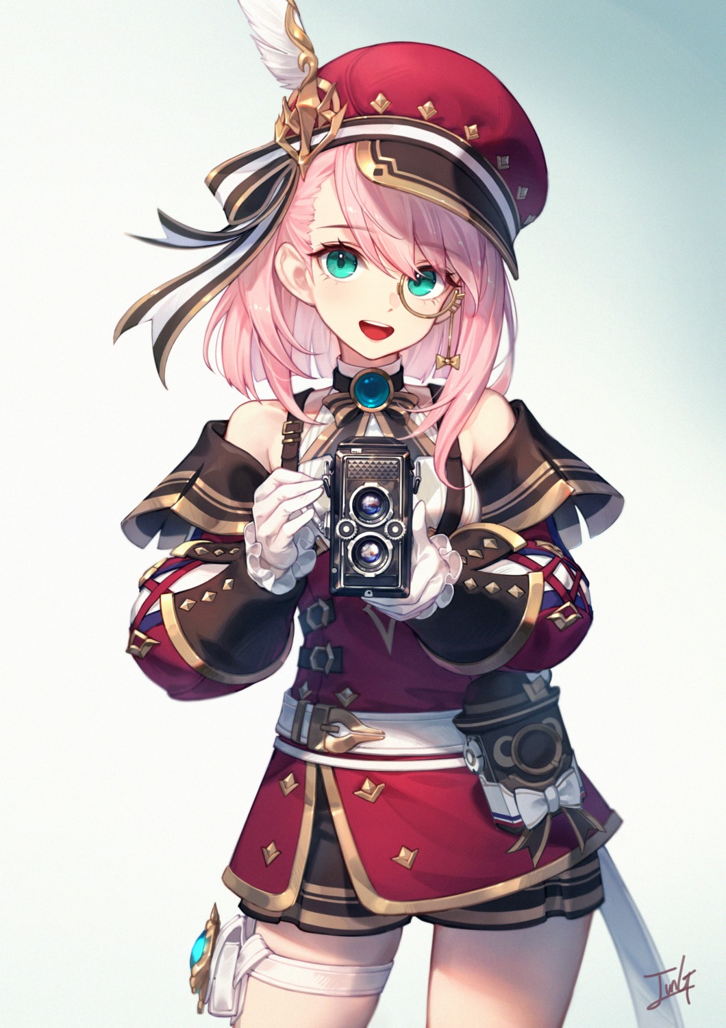 baek_hyang, charlotte_(genshin_impact), garter, genshin_impact, megane