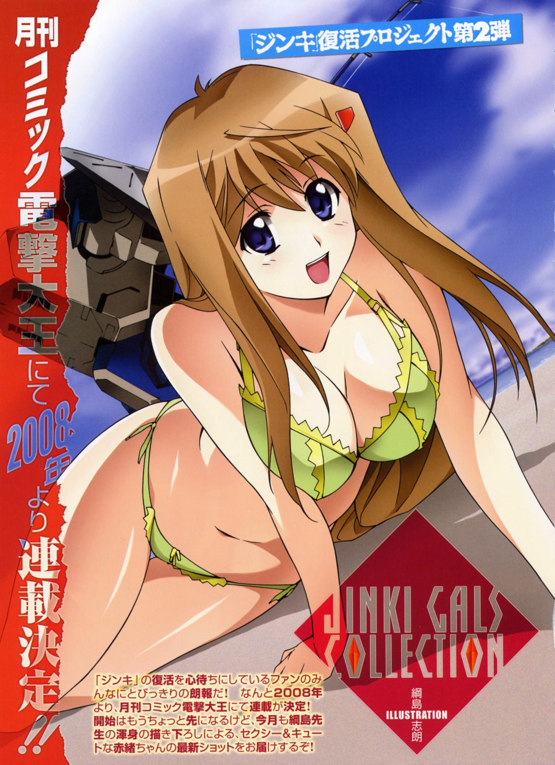 bikini, cleavage, hiiragi_akao, jinki, jinki_extend, swimsuits, tsunashima_shirou