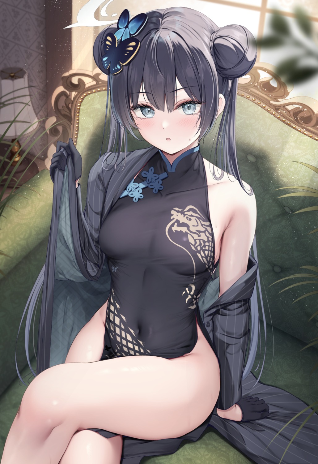 blue_archive, chinadress, halo, ryuuge_kisaki, tomoo