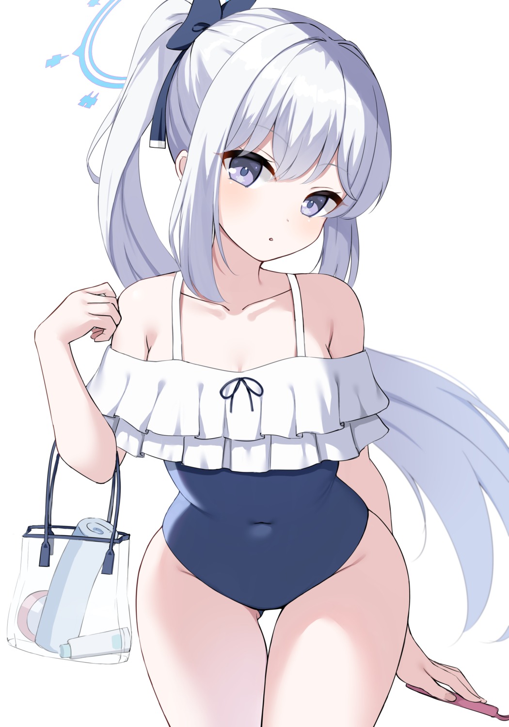 blue_archive, halo, ncontrail_(mgax7527), swimsuits, tsukiyuki_miyako
