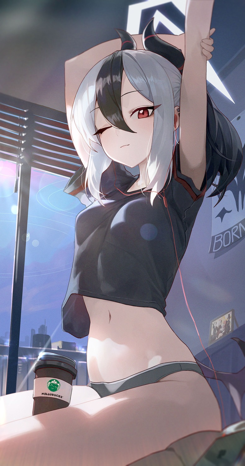 blue_archive, bubble99, devil, halo, horns, onikata_kayoko, pantsu, wings
