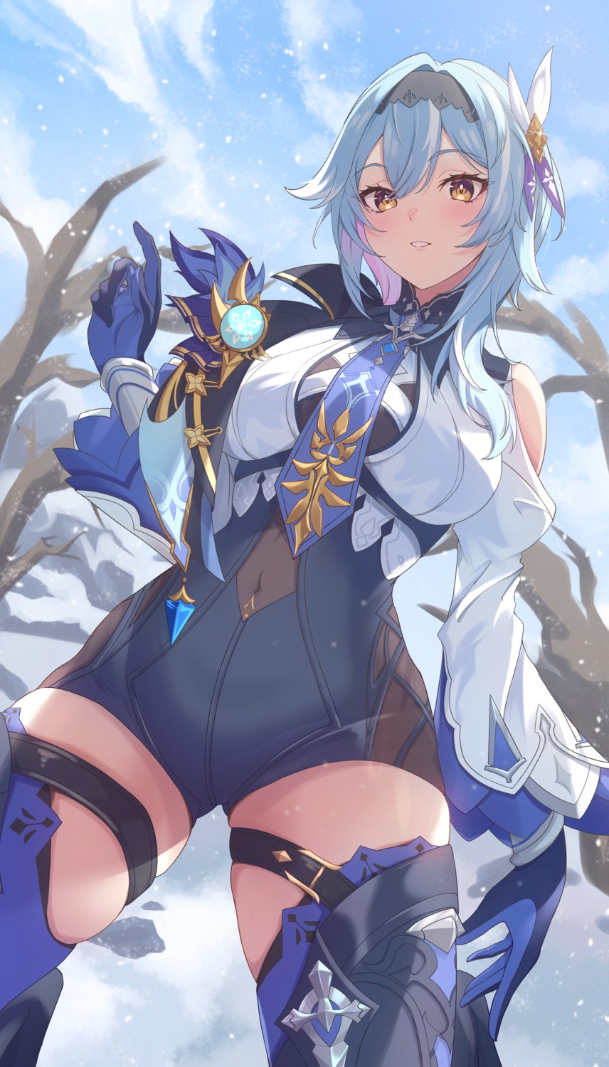 eula, garter, genshin_impact, thighhighs, vic