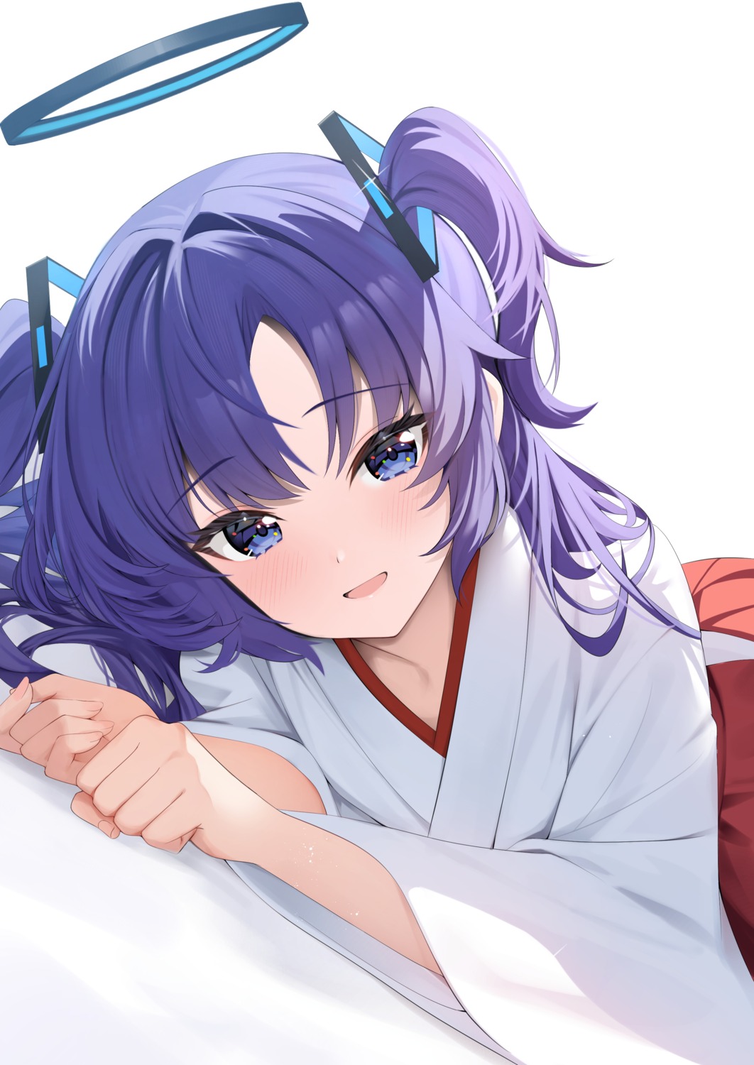 blue_archive, halo, hayase_yuuka, miko, rei_(ilust9999)