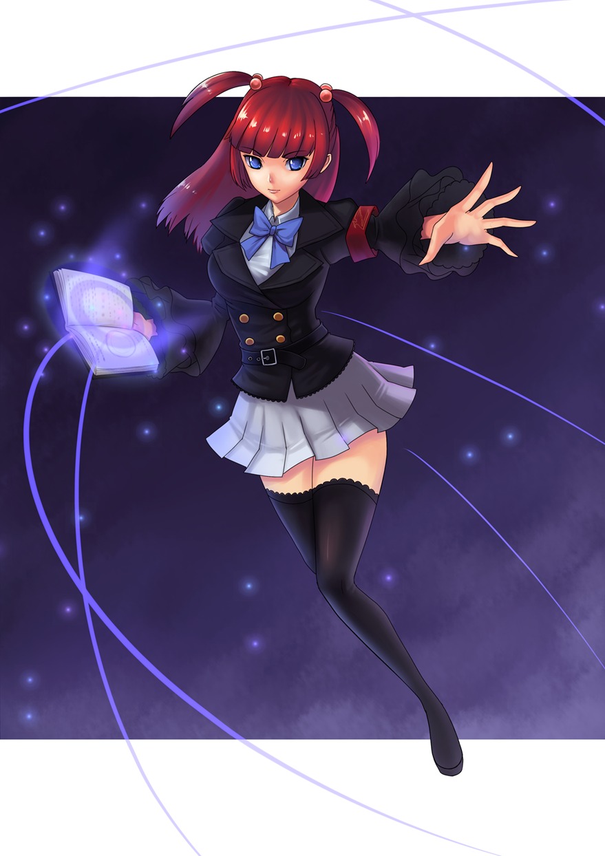 corvus_corax, seifuku, thighhighs, umineko_no_naku_koro_ni, ushiromiya_ange