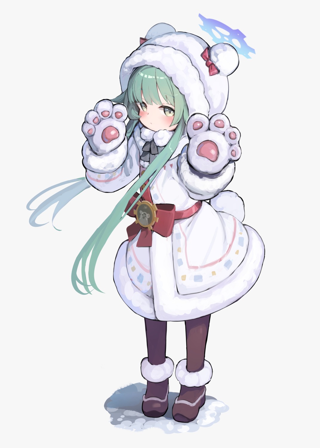 akiizumi_momiji, animal_ears, blue_archive, halo, pantyhose, somray