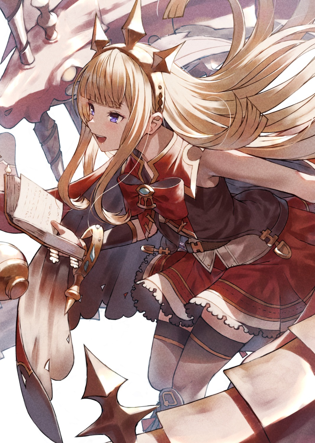 cagliostro_(granblue_fantasy), dress, fagi_(kakikaki), granblue_fantasy, thighhighs