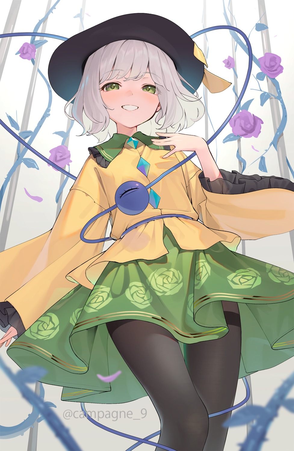 kanpa_(campagne_9), komeiji_koishi, pantyhose, touhou