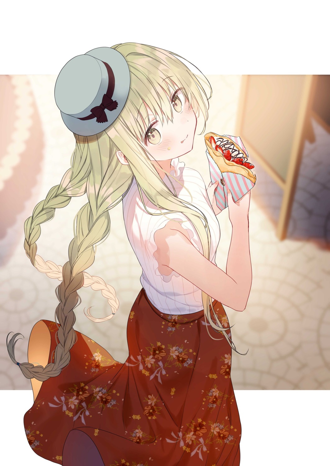 cecilia_(shiro_seijo_to_kuro_bokushi), kazutake_hazano, see_through, shiro_seijo_to_kuro_bokushi, skirt_lift