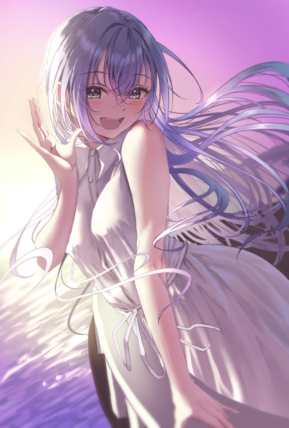 dress, misanga_(hxjd5354), summer_dress, suzuki_hana, the_idolm@ster, the_idolm@ster_shiny_colors