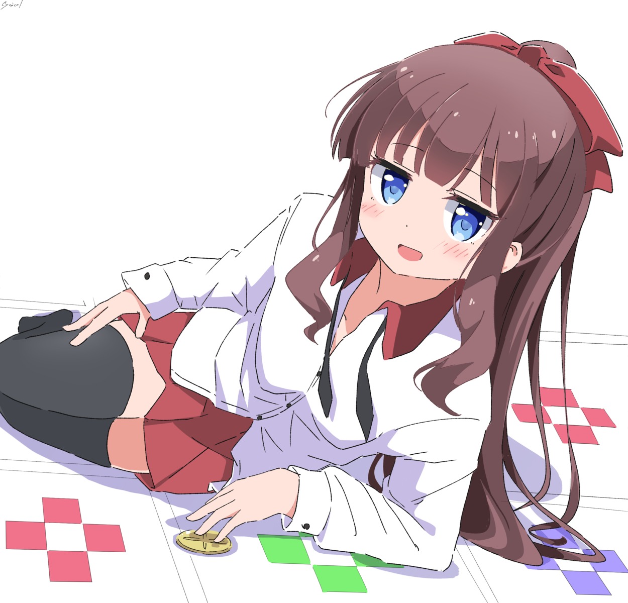 cynical_(llcbluckg_c004), new_game!, takimoto_hifumi, thighhighs