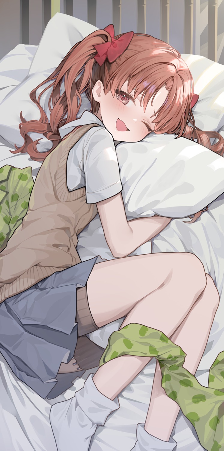 garter, ningen_mame, seifuku, shirai_kuroko, sweater, toaru_kagaku_no_railgun, toaru_majutsu_no_index