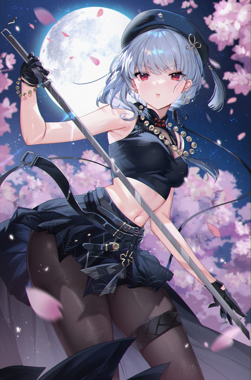 garter, pantyhose, sanhua, shanguier, sword, wuthering_waves