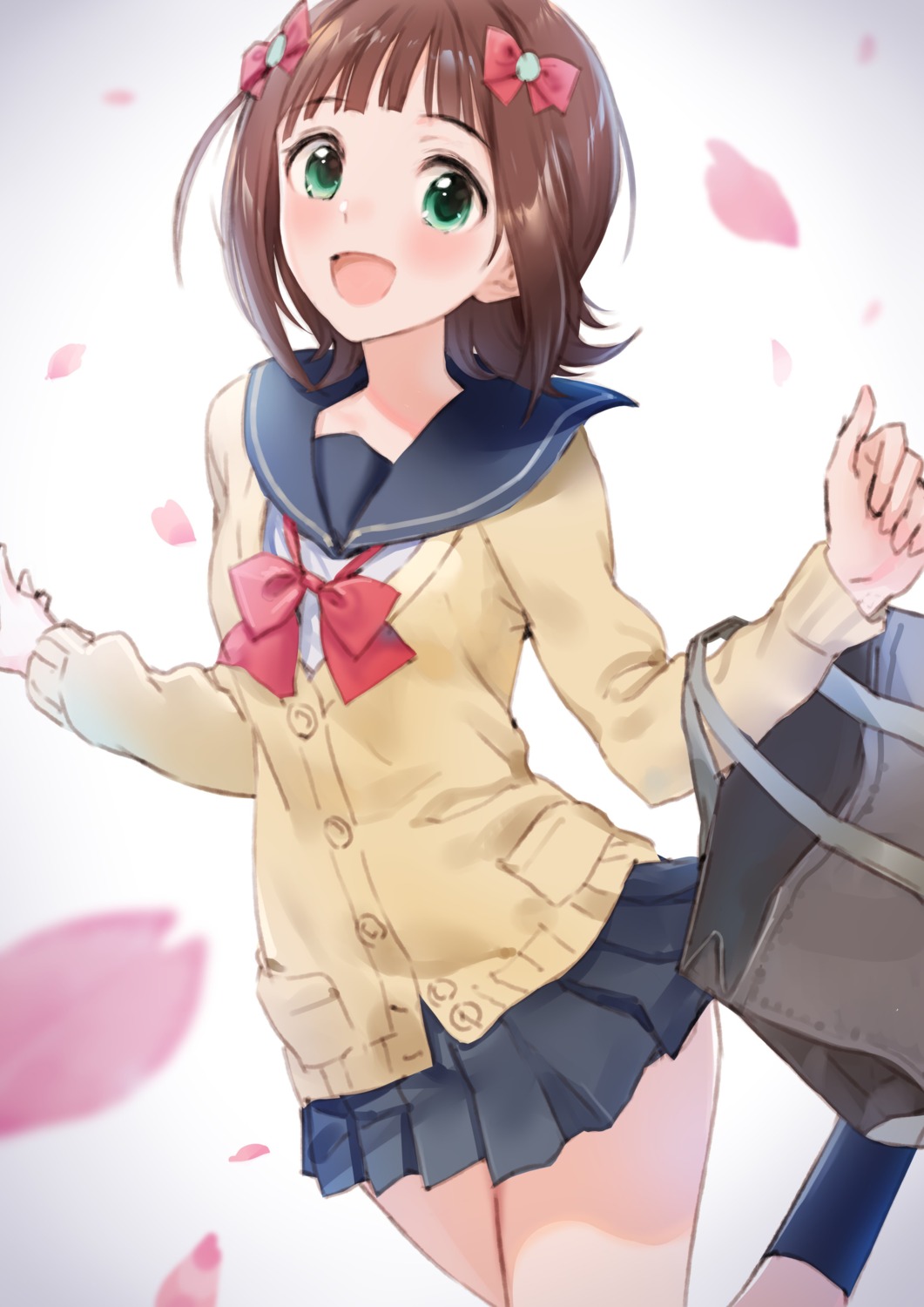 amami_haruka, kishida_mel, seifuku, sweater, the_idolm@ster