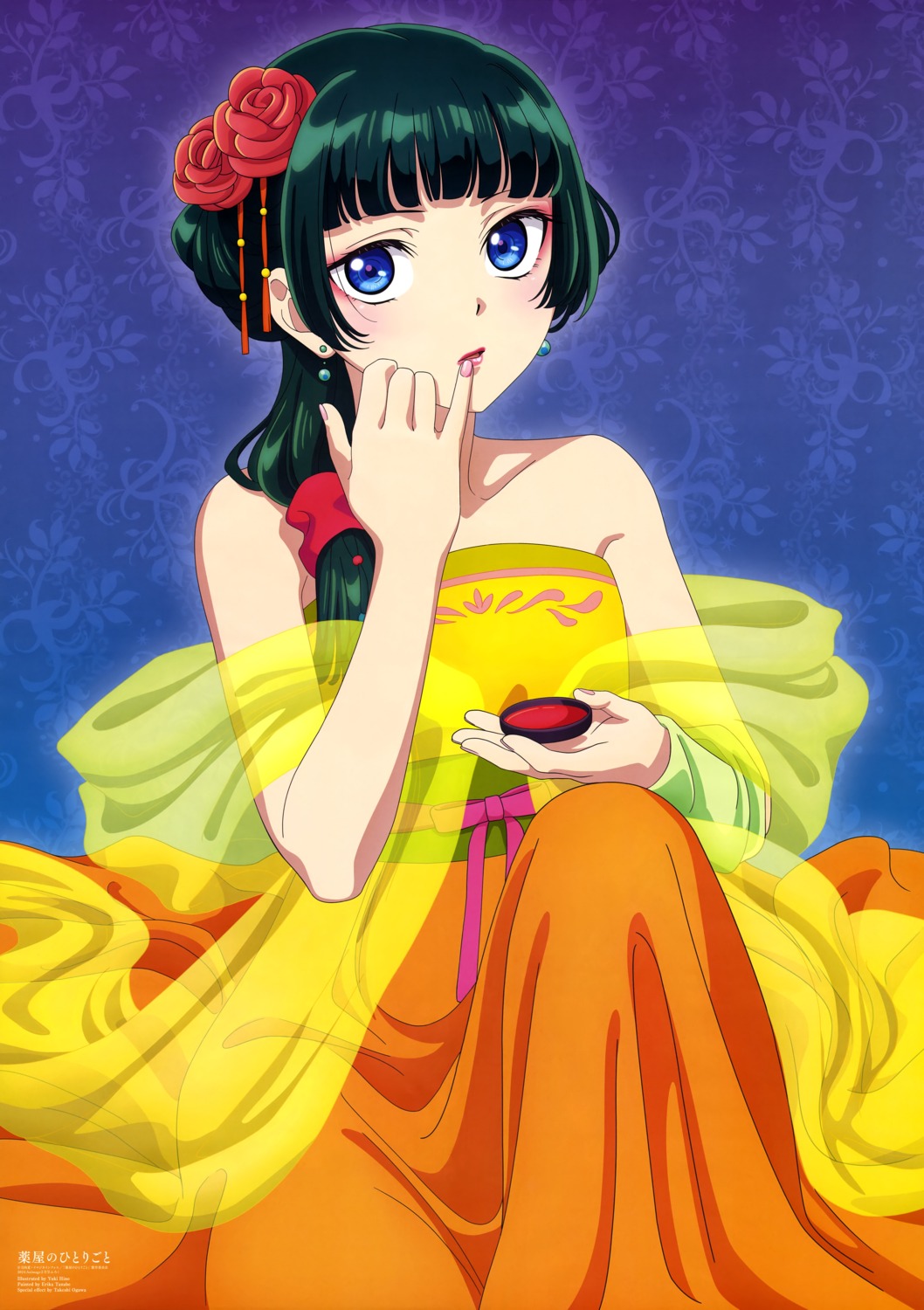 asian_clothes, hino_yuuki, kusuriya_no_hitorigoto, maomao_(kusuriya), no_bra, see_through