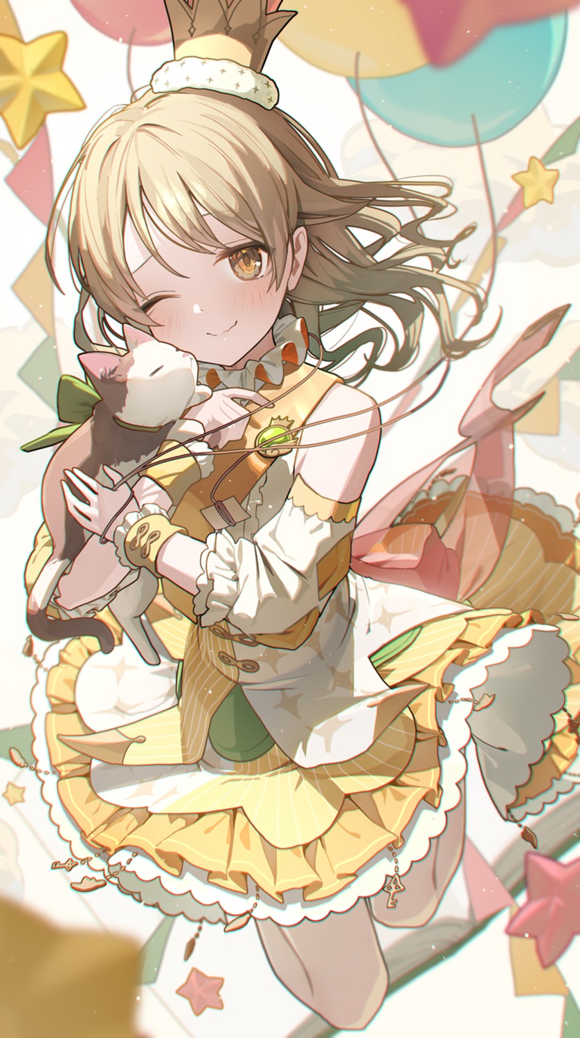 morikubo_nono, neko, ningen_mame, the_idolm@ster, the_idolm@ster_cinderella_girls, the_idolm@ster_cinderella_girls_starlight_stage