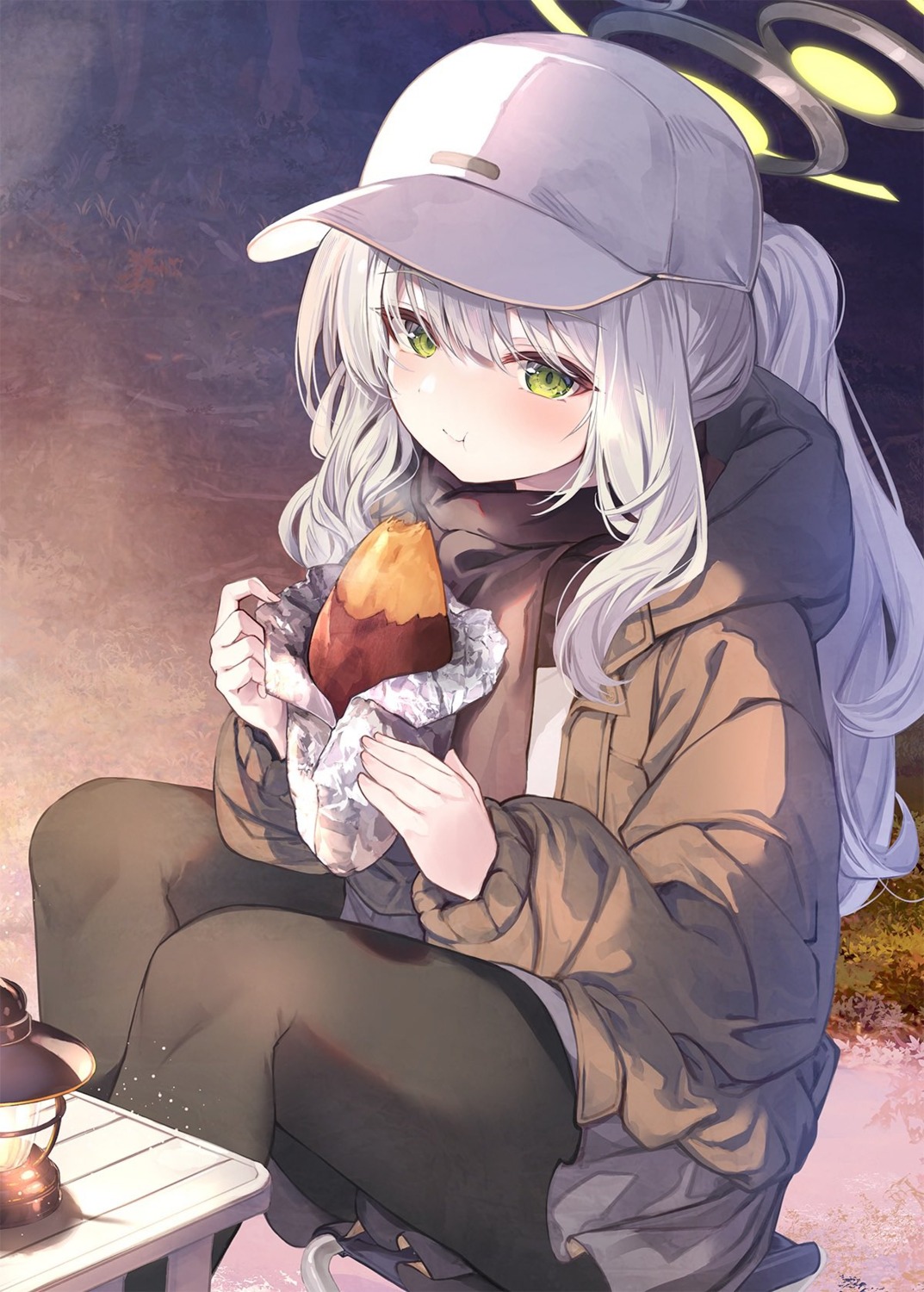 blue_archive, fal_maro, halo, omagari_hare, pantyhose