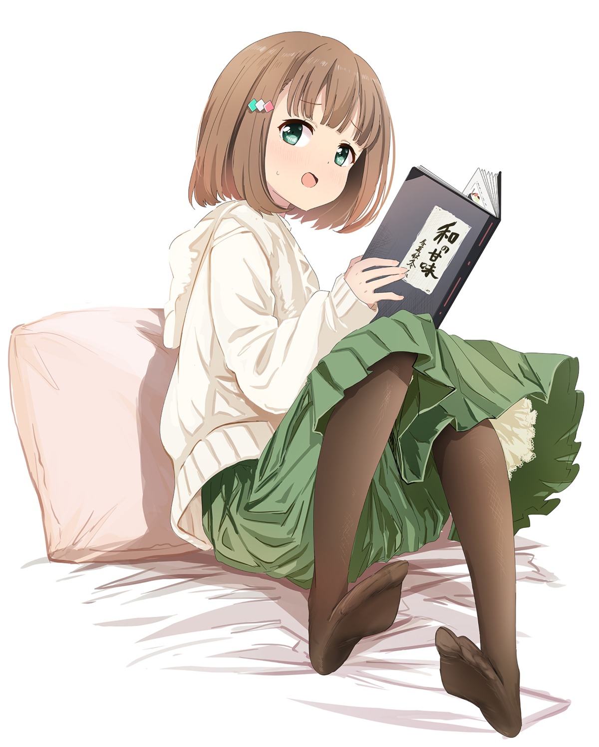 abe_kanari, feet, high_school_fleet, kinesaki_homare, pantyhose, sweater