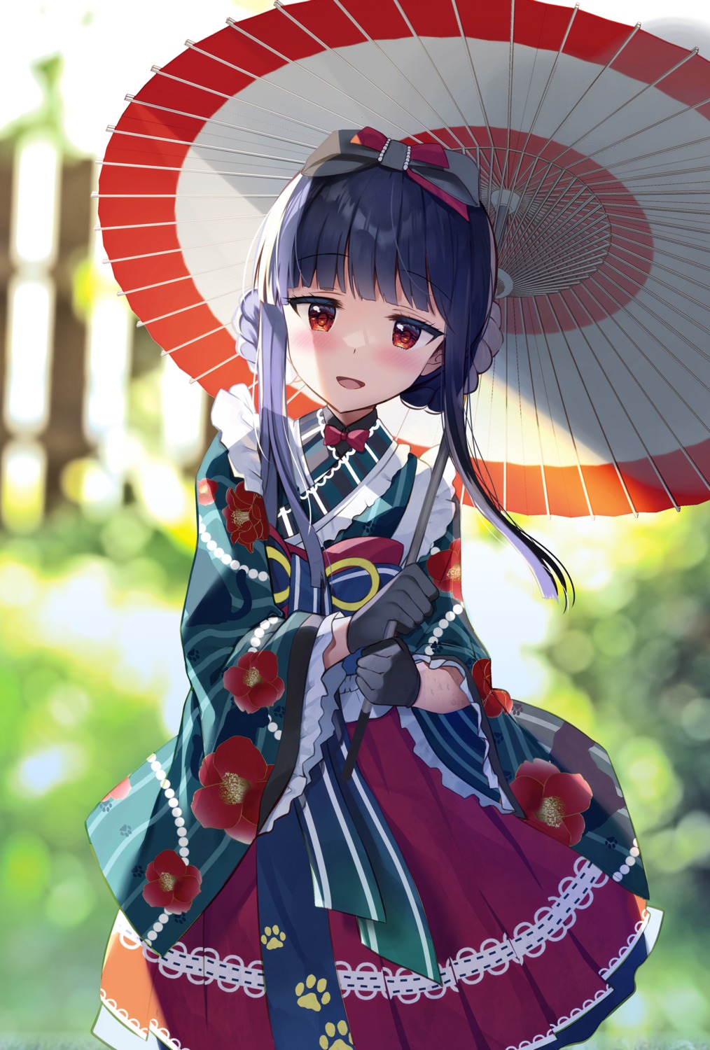 lolita_fashion, sajou_yukimi, takashina_asahi, the_idolm@ster, the_idolm@ster_cinderella_girls, the_idolm@ster_cinderella_girls_u149, umbrella, wa_lolita