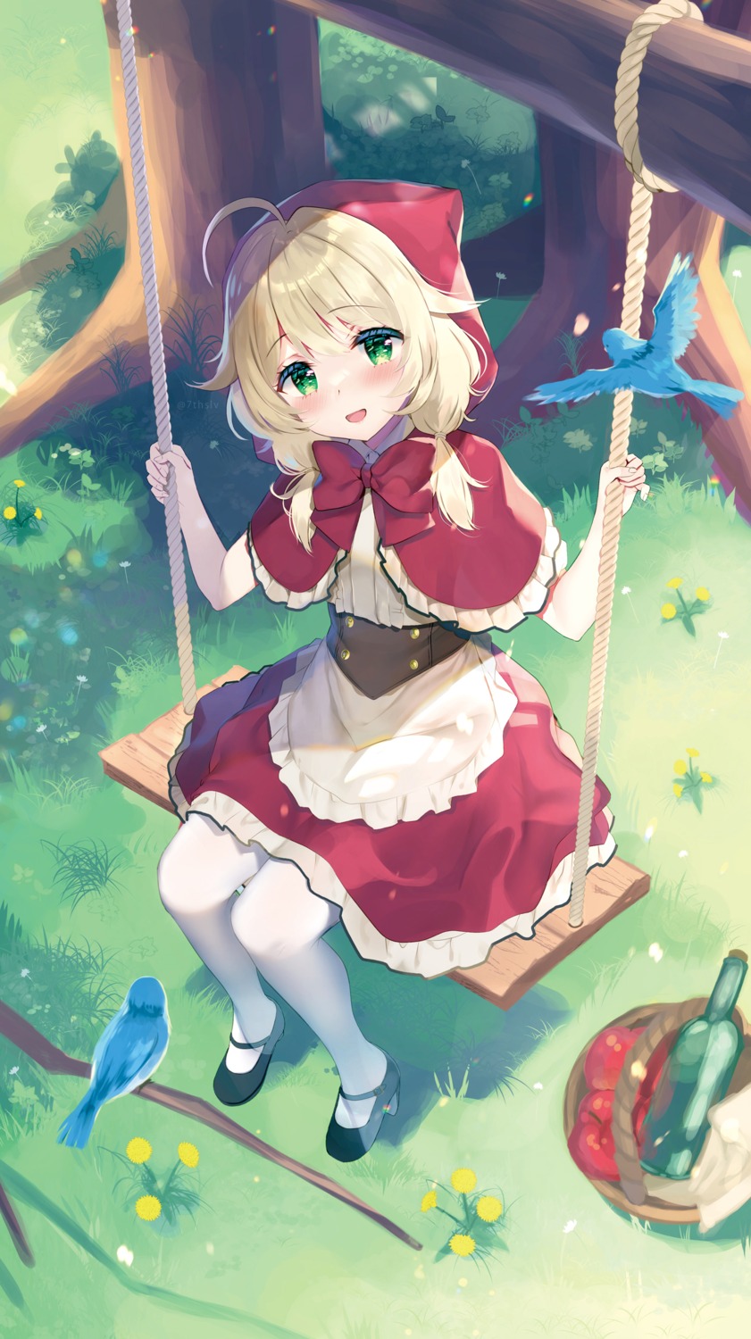cosplay, little_red_riding_hood, little_red_riding_hood_(character), pantyhose, takashina_asahi, the_idolm@ster, the_idolm@ster_cinderella_girls, the_idolm@ster_cinderella_girls_u149