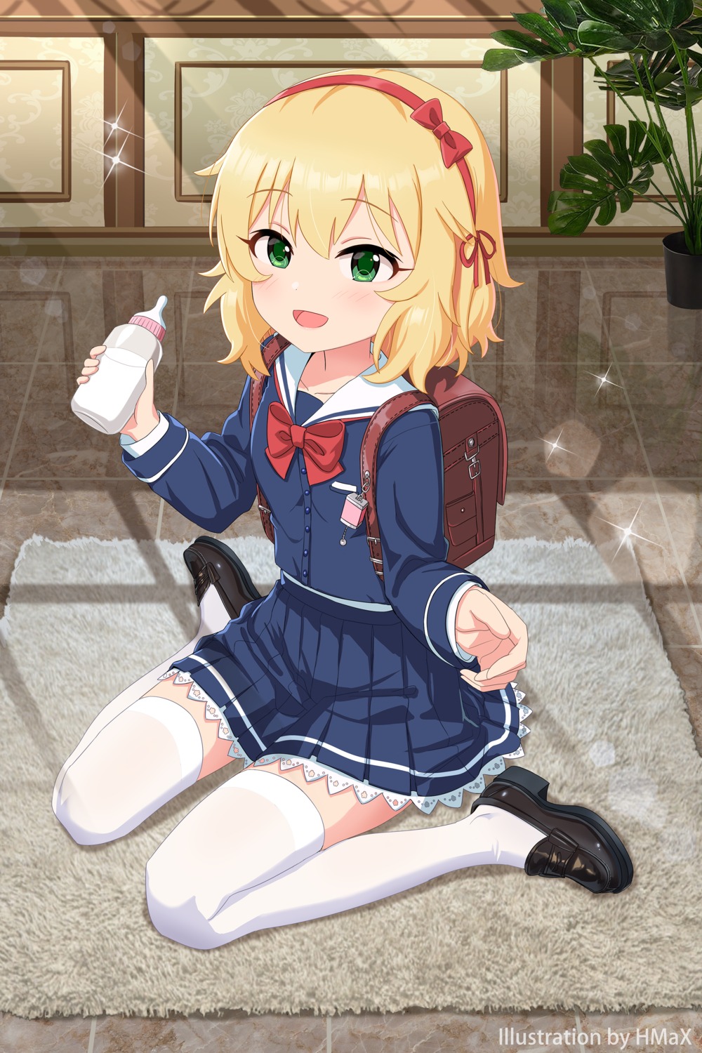 hmax, sakurai_momoka_(idolm@ster), seifuku, the_idolm@ster, the_idolm@ster_cinderella_girls, the_idolm@ster_cinderella_girls_starlight_stage, the_idolm@ster_cinderella_girls_u149, thighhighs