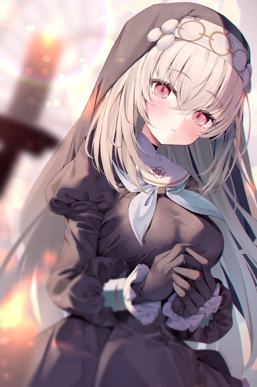 213_gou, blue_archive, halo, nun, utazumi_sakurako