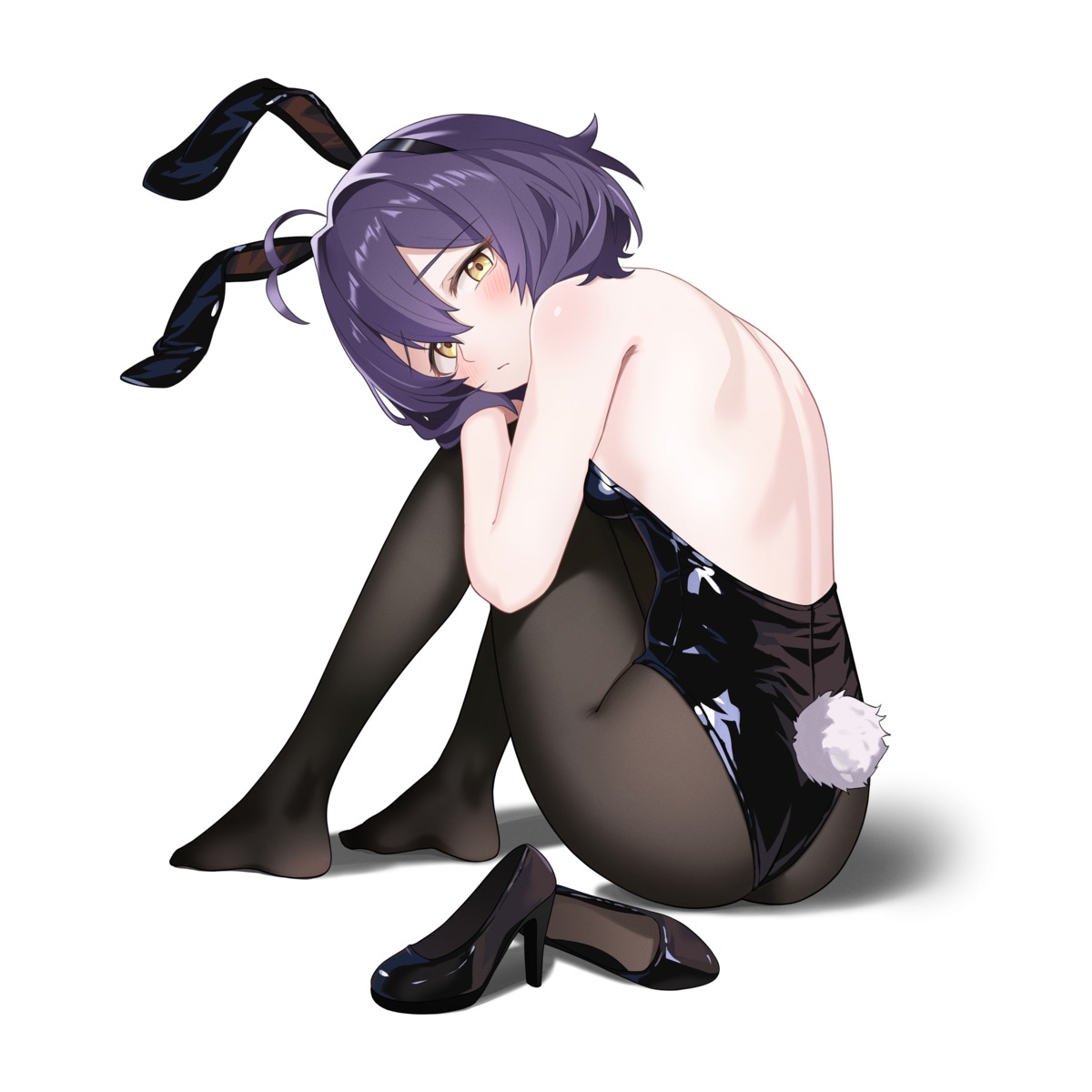 animal_ears, ass, bunny_ears, bunny_girl, heels, hiiragi_utena, mahou_shoujo_ni_akogarete, mao_shi_shisan, no_bra, pantyhose, tail