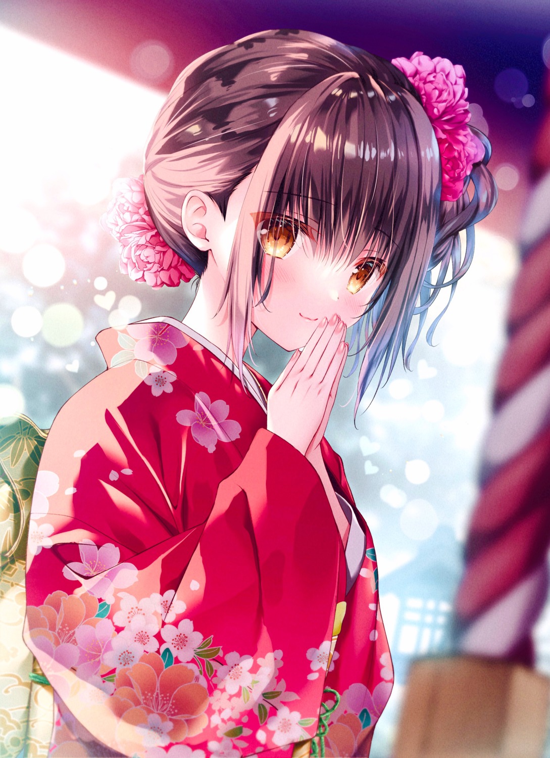 amamiya_shino, kimono, tanihara_natsuki