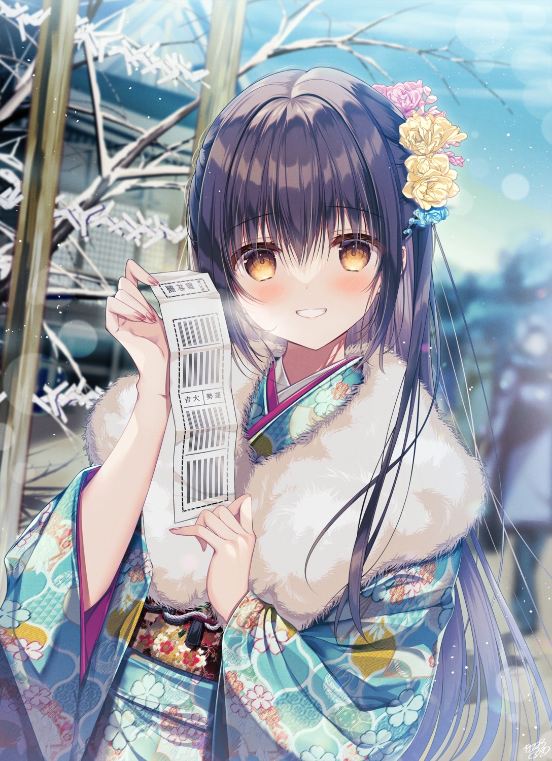 amamiya_shino, kimono, tanihara_natsuki