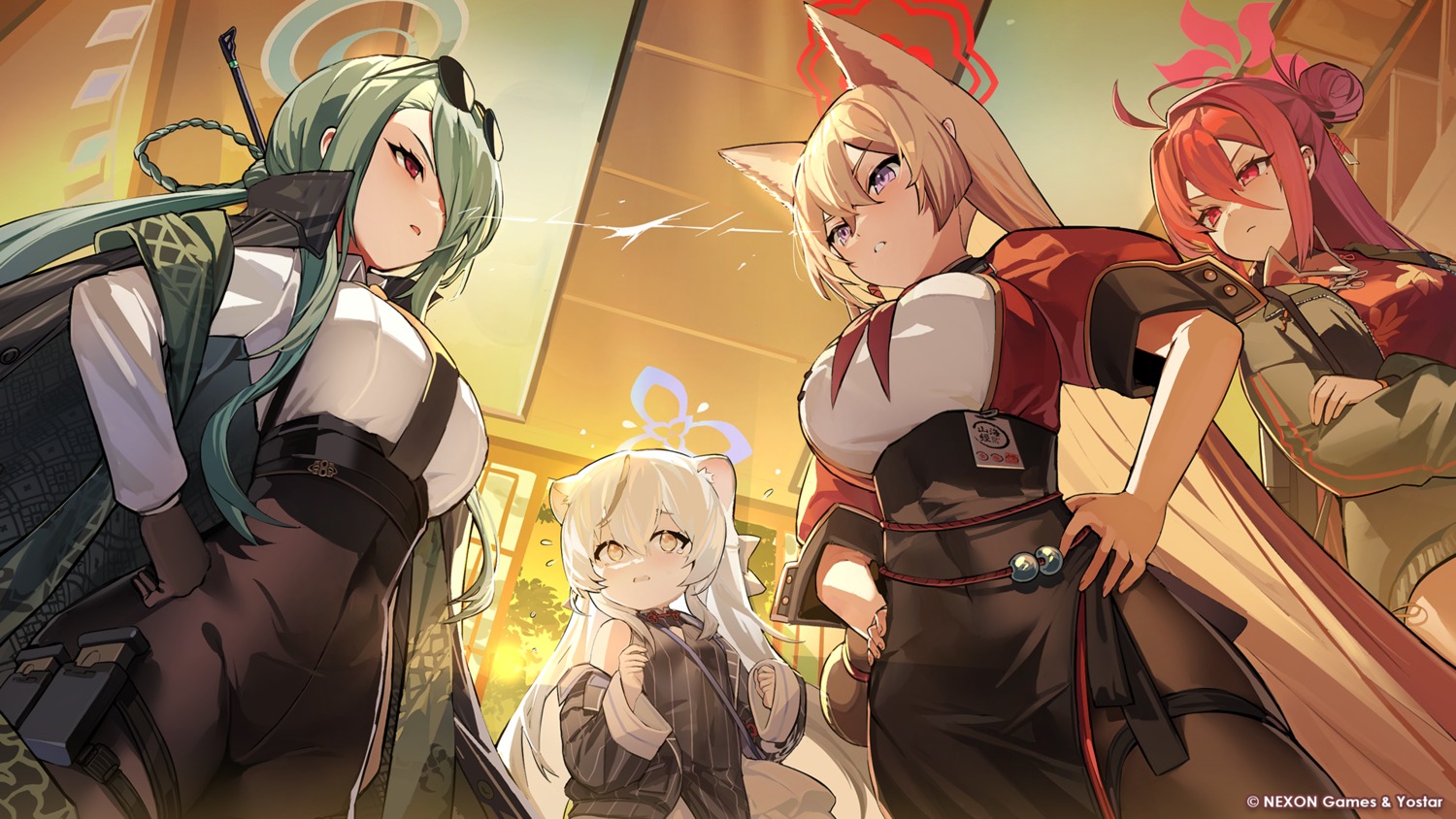 akeshiro_rumi, animal_ears, asian_clothes, blue_archive, chinadress, garter, halo, kayama_reijo